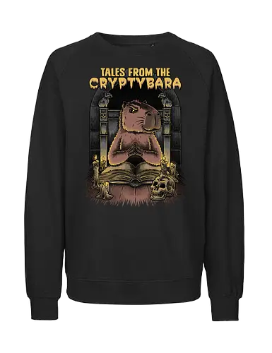 Capybara Tales - Tv Shows, Horror, Anthology, Paranormal, Dark, capybara, creepy, scary, skull, Skeleton, horror, horror comedy, classic horror, horror host, pet, animal, book - Fairtrade Sweatshirt