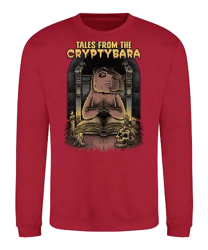 Capybara Tales - Tv Shows, Horror, Anthology, Paranormal, Dark, capybara, creepy, scary, skull, Skeleton, horror, horror comedy, classic horror, horror host, pet, animal, book - Sweatshirt