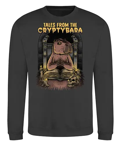 Capybara Tales - Tv Shows, Horror, Anthology, Paranormal, Dark, capybara, creepy, scary, skull, Skeleton, horror, horror comedy, classic horror, horror host, pet, animal, book - Sweatshirt