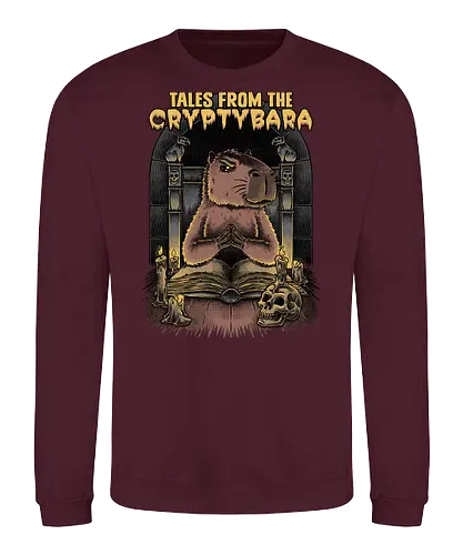 Capybara Tales - Tv Shows, Horror, Anthology, Paranormal, Dark, capybara, creepy, scary, skull, Skeleton, horror, horror comedy, classic horror, horror host, pet, animal, book - Sweatshirt