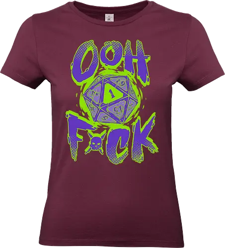 RPG - Critical Failure - Oh F*ck - rpg, dice, d20, critical hit, bad word, role playing game, funny, dungeon master - Standard T-Shirt (Women)