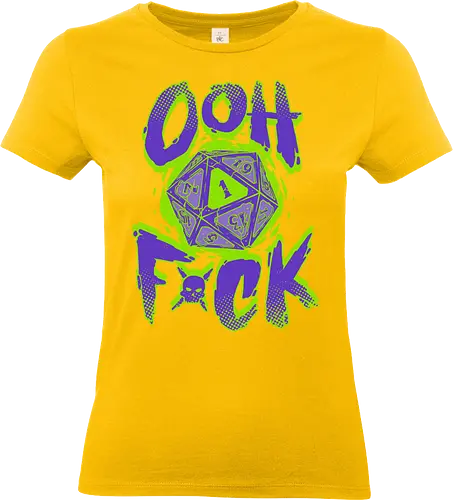 RPG - Critical Failure - Oh F*ck - rpg, dice, d20, critical hit, bad word, role playing game, funny, dungeon master - Standard T-Shirt (Women)