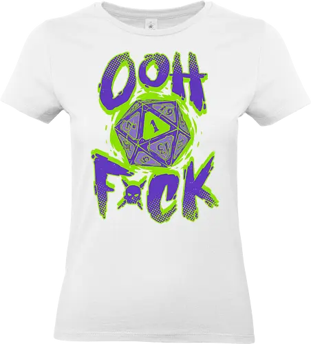RPG - Critical Failure - Oh F*ck - rpg, dice, d20, critical hit, bad word, role playing game, funny, dungeon master - Standard T-Shirt (Women)