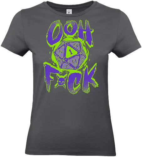 RPG - Critical Failure - Oh F*ck - rpg, dice, d20, critical hit, bad word, role playing game, funny, dungeon master - Standard T-Shirt (Women)