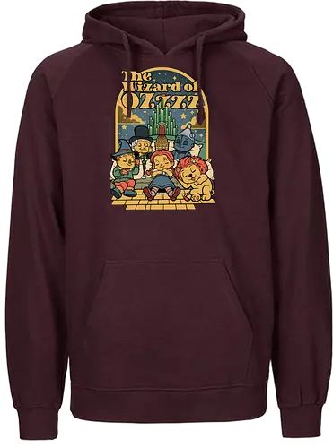 The Wizard Of Sleep - road, sleep, sleepy, sleeping, tired, lion, scarecrow, cute, yellow, green castle, classic, cute, cult, nap, napping, yellow brick road, movie, film, cult film, classic - Fairtrade Hoodie