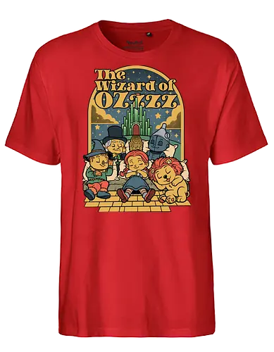 The Wizard Of Sleep - road, sleep, sleepy, sleeping, tired, lion, scarecrow, cute, yellow, green castle, classic, cute, cult, nap, napping, yellow brick road, movie, film, cult film, classic - Fairtrade T-Shirt