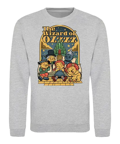 The Wizard Of Sleep - road, sleep, sleepy, sleeping, tired, lion, scarecrow, cute, yellow, green castle, classic, cute, cult, nap, napping, yellow brick road, movie, film, cult film, classic - Sweatshirt
