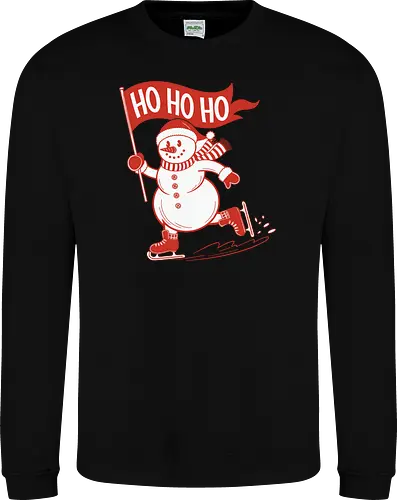 snowman ice skating