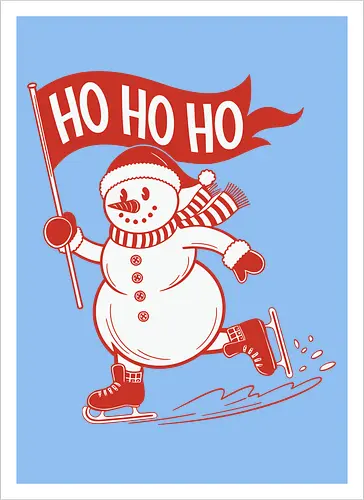 snowman ice skating