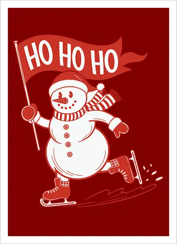 snowman ice skating