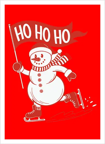 snowman ice skating