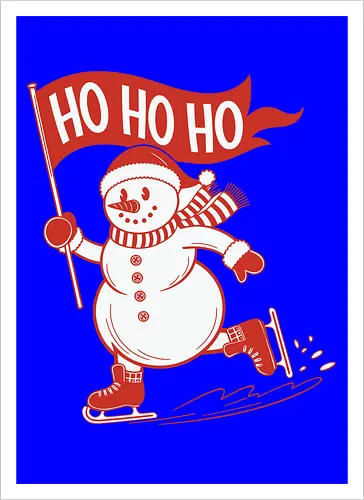 snowman ice skating