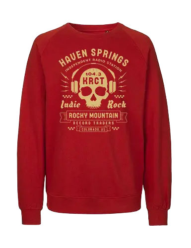 Haven Springs Radio Emblem - life, strange, Chloe, Max, rachel, arcadia, bay, butterfly, before the storm, video game, gaming, gamer, rocky mountain record traders, the black lantern, haven springs - Fairtrade Sweatshirt