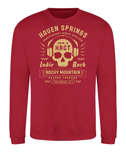Haven Springs Radio Emblem - life, strange, Chloe, Max, rachel, arcadia, bay, butterfly, before the storm, video game, gaming, gamer, rocky mountain record traders, the black lantern, haven springs - Sweatshirt