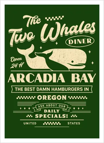 The Two Whales Diner Emblem