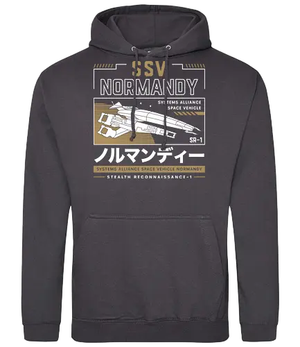 Ssv Normandy Aesthetic - mass, n7, effect, commander shepard, spectre, ssv, normandy, systems alliance, garrus vakarian, tali zorah, video game, gaming, gamer, urdnot wrex, mordin solus, jaal ama darav, liara t soni - Standard Hoodie