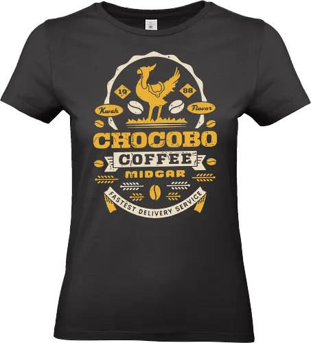 Kweh Coffee Grunge - final, tifa lockhart, gysahl greens, final xvi, fantasy, Kupo, kweh, avalanche, midgar, final xiv, ff14, Cloud, Villain, video game, fat kew - Standard T-Shirt (Women)