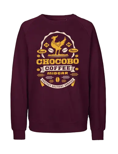 Kweh Coffee Grunge - final, tifa lockhart, gysahl greens, final xvi, fantasy, Kupo, kweh, avalanche, midgar, final xiv, ff14, Cloud, Villain, video game, fat kew - Fairtrade Sweatshirt