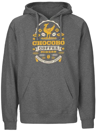 Kweh Coffee Grunge - final, tifa lockhart, gysahl greens, final xvi, fantasy, Kupo, kweh, avalanche, midgar, final xiv, ff14, Cloud, Villain, video game, fat kew - Fairtrade Hoodie