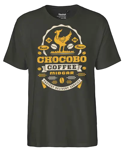 Kweh Coffee Grunge - final, tifa lockhart, gysahl greens, final xvi, fantasy, Kupo, kweh, avalanche, midgar, final xiv, ff14, Cloud, Villain, video game, fat kew - Fairtrade T-Shirt