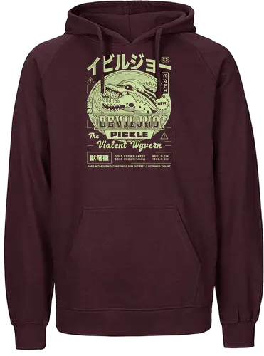 Pickle Grunge - monster, hunting, gamer, gaming, video games, iceborne, wyvern, felyne, pickle, hunter - Fairtrade Hoodie