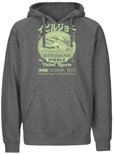 Pickle Grunge - monster, hunting, gamer, gaming, video games, iceborne, wyvern, felyne, pickle, hunter - Fairtrade Hoodie