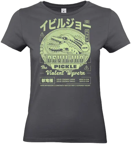 Pickle Grunge - monster, hunting, gamer, gaming, video games, iceborne, wyvern, felyne, pickle, hunter - Standard T-Shirt (Women)