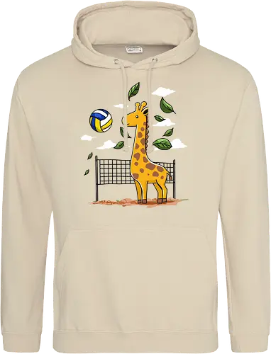 Giraffe Playing Volleyball
