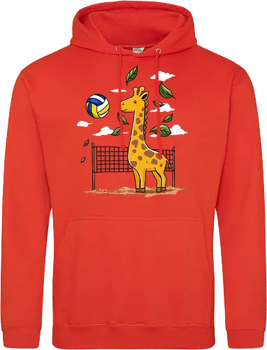 Giraffe Playing Volleyball