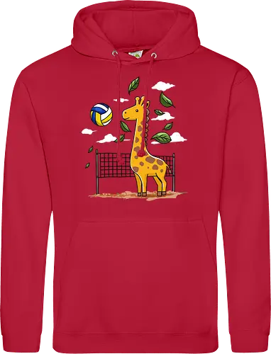 Giraffe Playing Volleyball