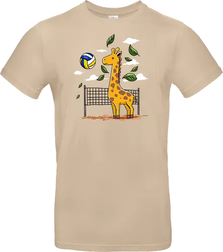 Giraffe Playing Volleyball