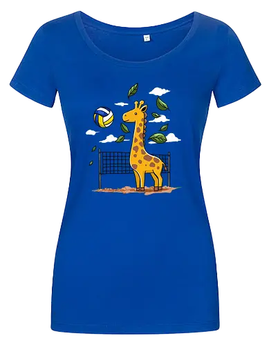 Giraffe Playing Volleyball