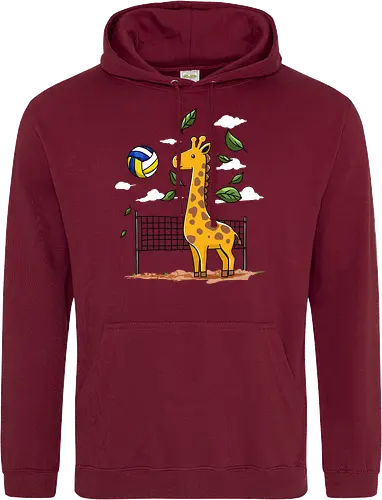 Giraffe Playing Volleyball