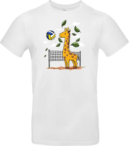 Giraffe Playing Volleyball