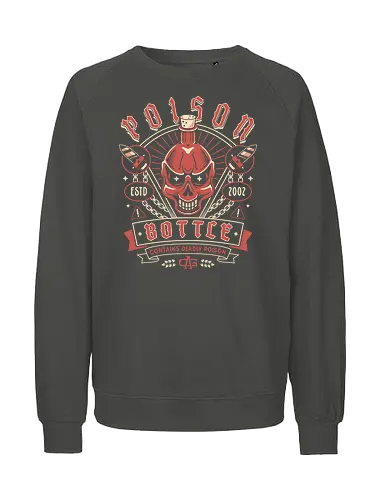 Poison Bottle Crest - ragnarok online, slime, mmorpg, jrpg, poring, angeling, deviling, deviruchi, ragnarok mobile, geffen dungeon, gaming, video game, gamer, ragnarok eternal love, ragnarok origin - Fairtrade Sweatshirt