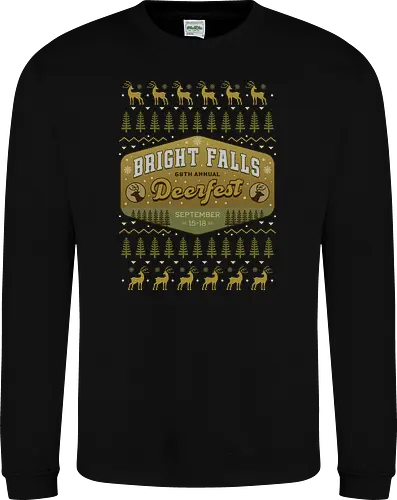 Deerfest Bright Falls Ugly Sweater
