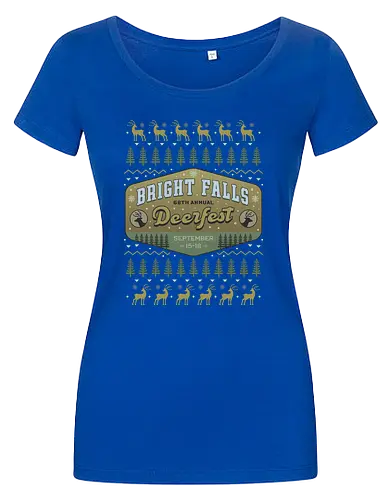Deerfest Bright Falls Ugly Sweater
