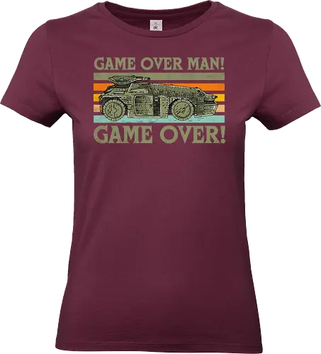 Game Over Man Game Over - game over man, Aliens, aliens movie, hicks, Ellen Ripley, 1986, 86, 80s, apc, army, marines - Standard T-Shirt (Women)