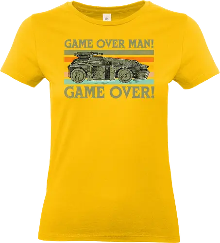 Game Over Man Game Over - game over man, Aliens, aliens movie, hicks, Ellen Ripley, 1986, 86, 80s, apc, army, marines - Standard T-Shirt (Women)