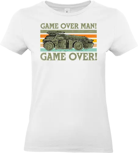 Game Over Man Game Over - game over man, Aliens, aliens movie, hicks, Ellen Ripley, 1986, 86, 80s, apc, army, marines - Standard T-Shirt (Women)