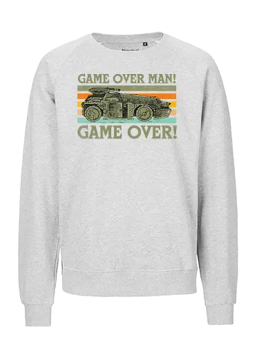 Game Over Man Game Over - game over man, Aliens, aliens movie, hicks, Ellen Ripley, 1986, 86, 80s, apc, army, marines - Fairtrade Sweatshirt