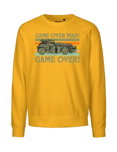 Game Over Man Game Over - game over man, Aliens, aliens movie, hicks, Ellen Ripley, 1986, 86, 80s, apc, army, marines - Fairtrade Sweatshirt