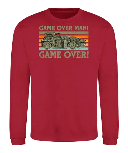 Game Over Man Game Over - game over man, Aliens, aliens movie, hicks, Ellen Ripley, 1986, 86, 80s, apc, army, marines - Sweatshirt