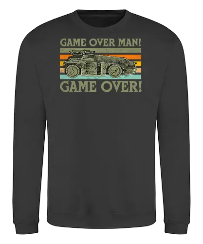 Game Over Man Game Over - game over man, Aliens, aliens movie, hicks, Ellen Ripley, 1986, 86, 80s, apc, army, marines - Sweatshirt