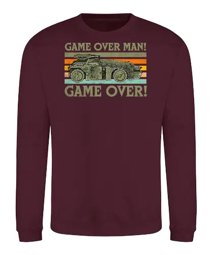 Game Over Man Game Over - game over man, Aliens, aliens movie, hicks, Ellen Ripley, 1986, 86, 80s, apc, army, marines - Sweatshirt