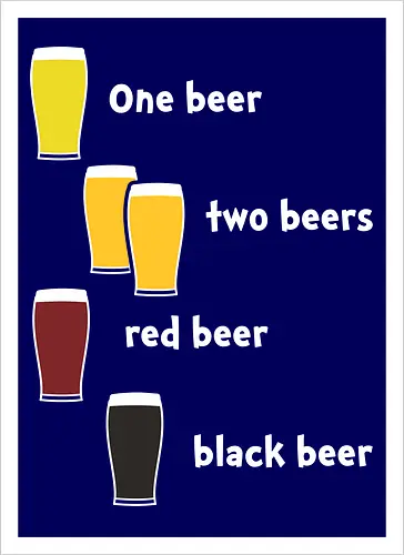 One beer two beers