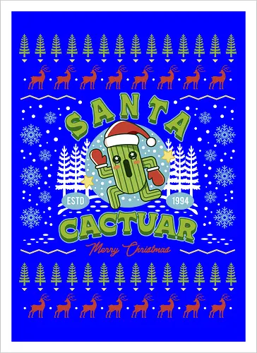 Santa Cactus Christmas