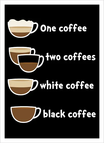 One coffee two coffees