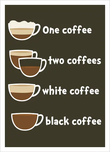 One coffee two coffees