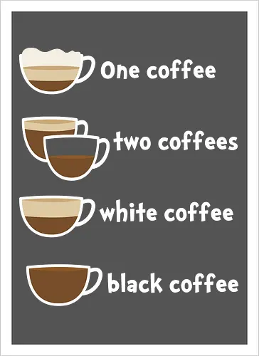 One coffee two coffees